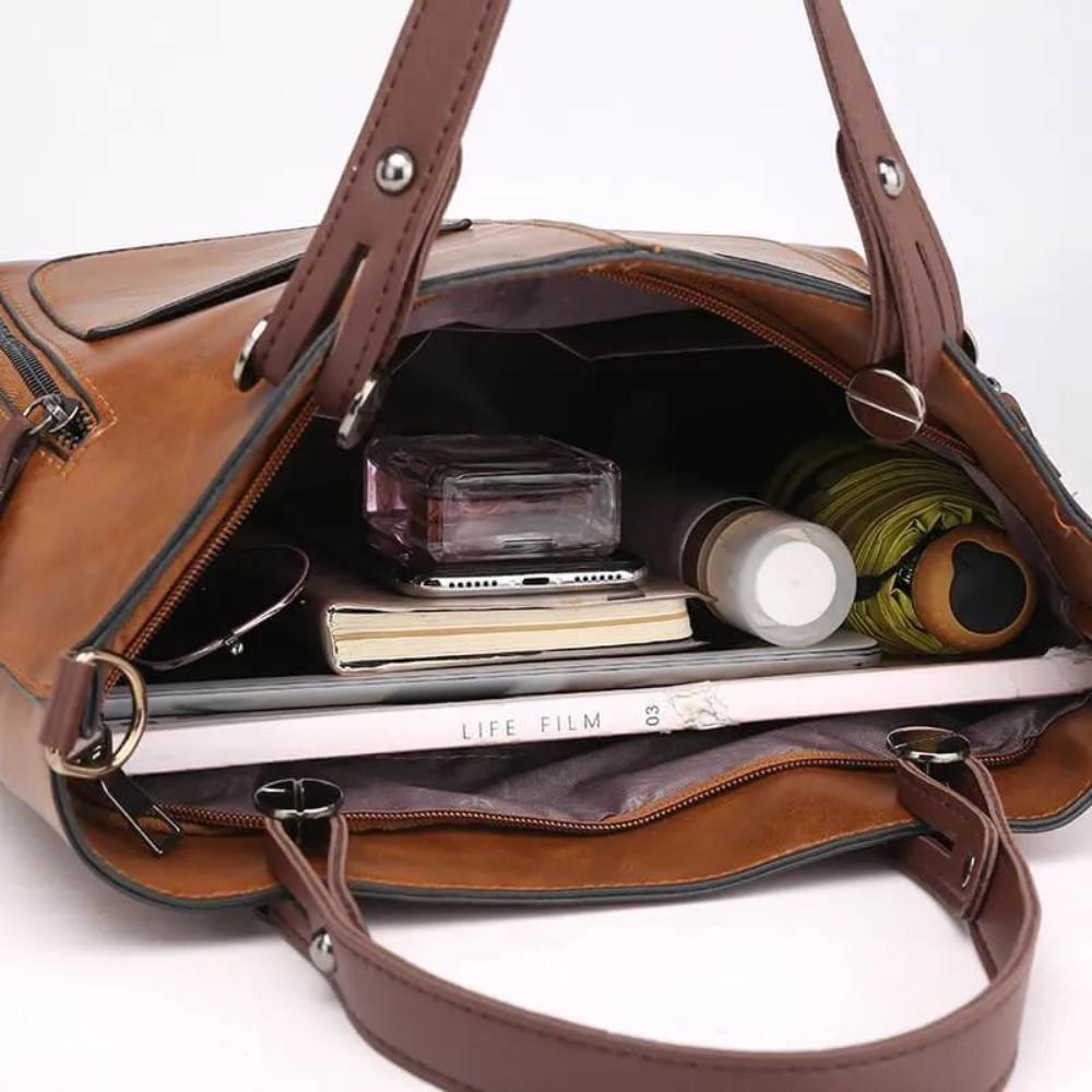 Nancy™ | Vegan Leather Bag with Timeless Elegance
