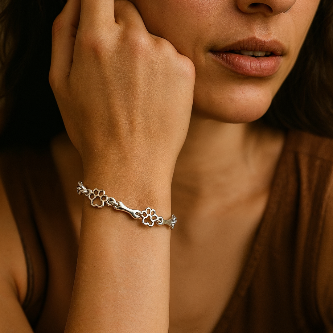 Liora™ | Paw & Bone Charm Bracelet