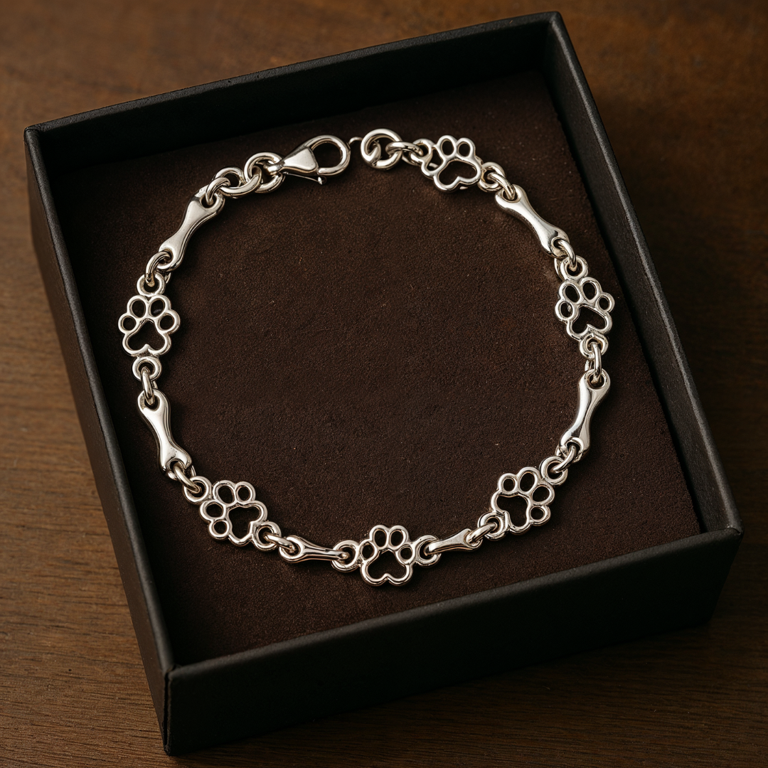 Liora™ | Paw & Bone Charm Bracelet