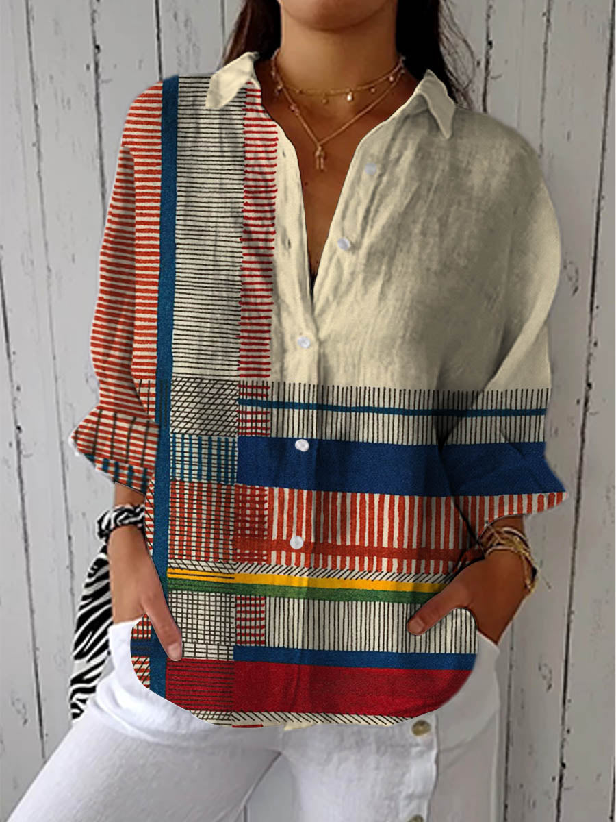 Yasmin™ Blouse with Artistic Pattern