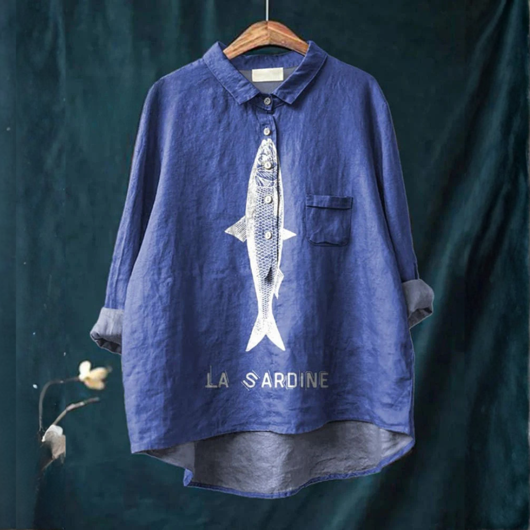 Federica | Ocean Print Overshirt
