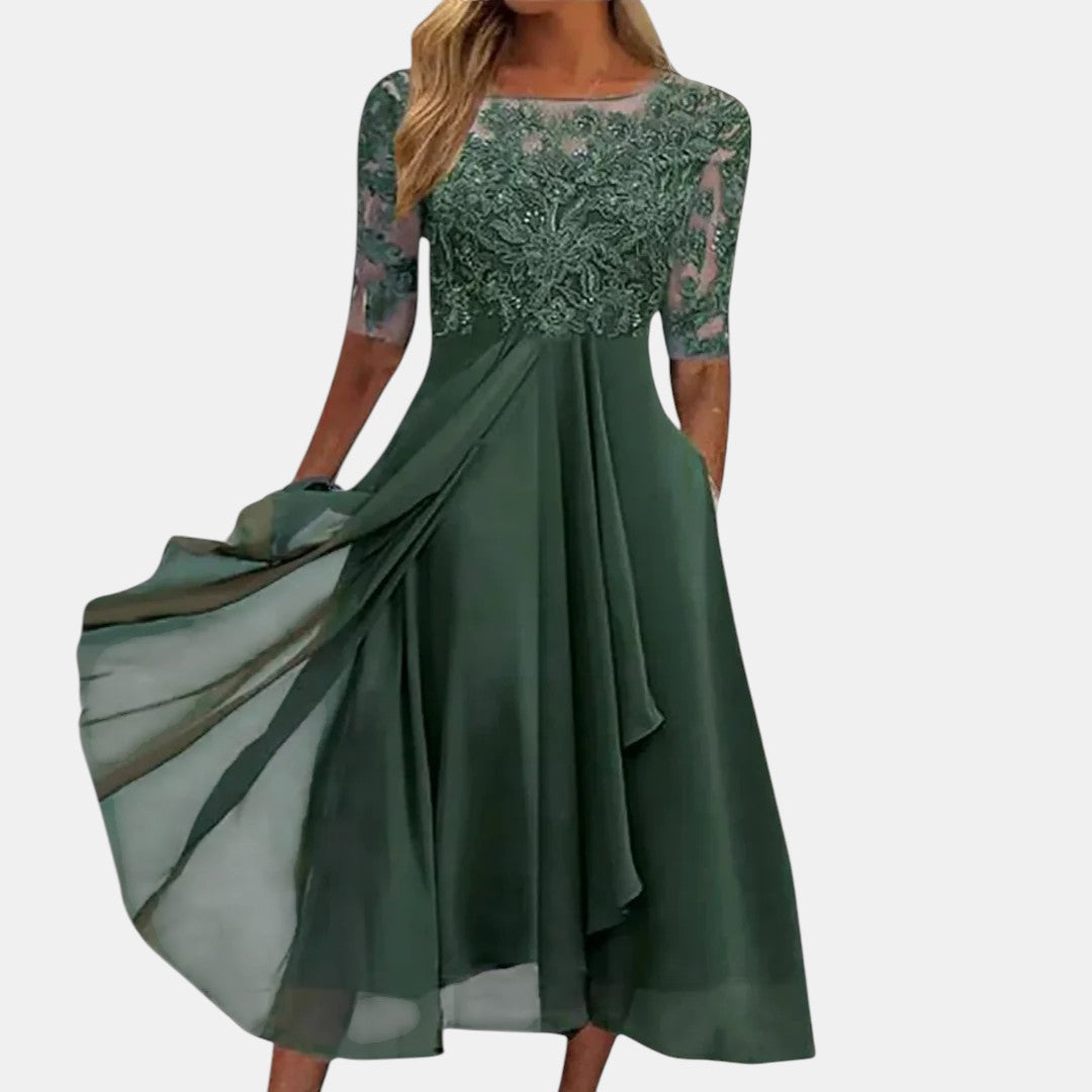 Rhonda™ | Garden Party Between Seasons Dress