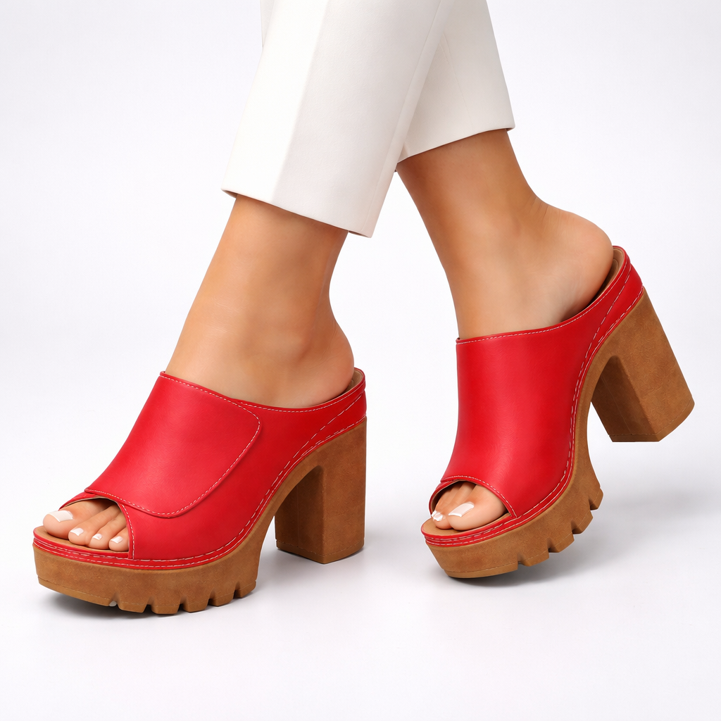 Billie | Autumn Block Heel Mule