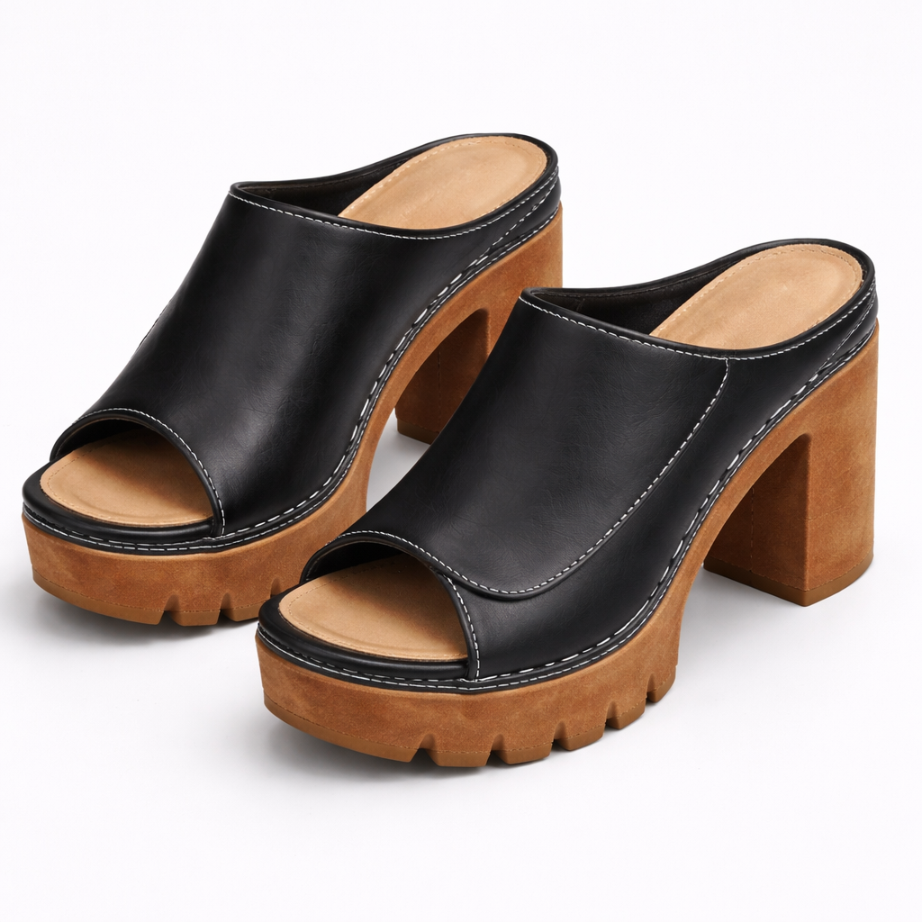 Billie | Autumn Block Heel Mule