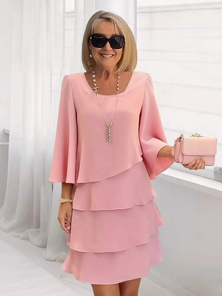 Catherine | Chic Ruffled Comfort Dress