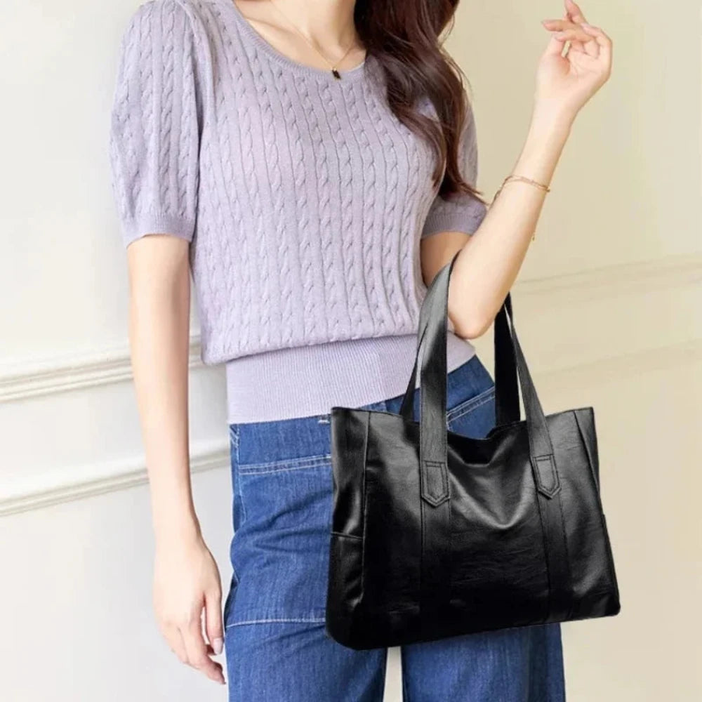 Susan™ | Luxury Minimalist Vegan Leather Shoulder Bag