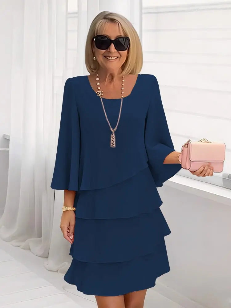 Catherine | Chic Ruffled Comfort Dress
