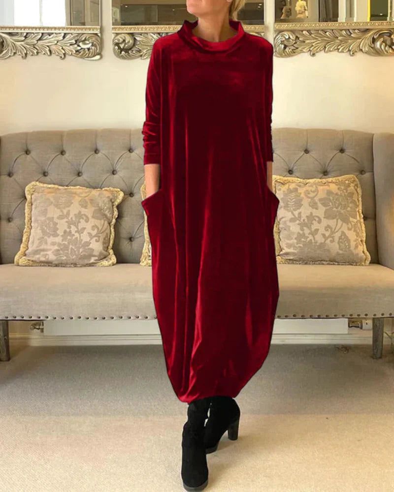 Eliza™ | Relaxed Velvet Dress