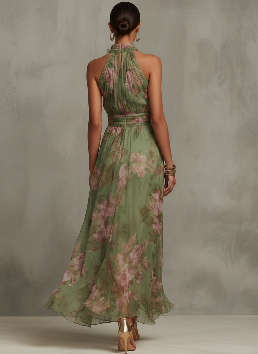 Rosalie | Garden Party Halter Maxi