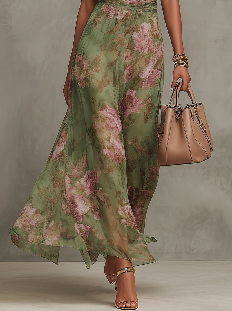 Rosalie | Garden Party Halter Maxi