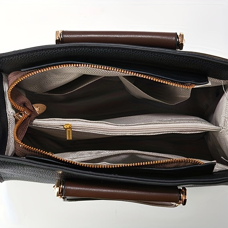 Luna™ | Elegant 3-Piece Vegan Leather Bag Set