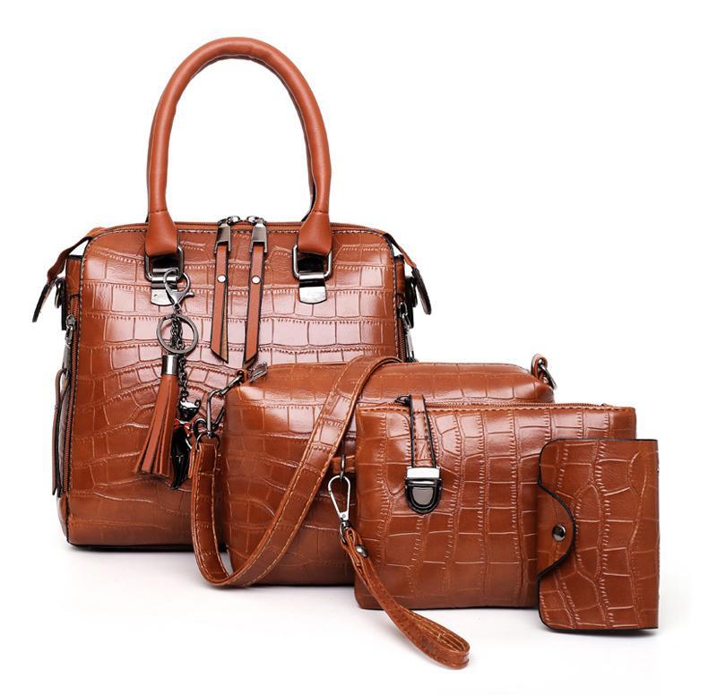 Aveline™ | 4-Piece Vegan Leather Bag Set