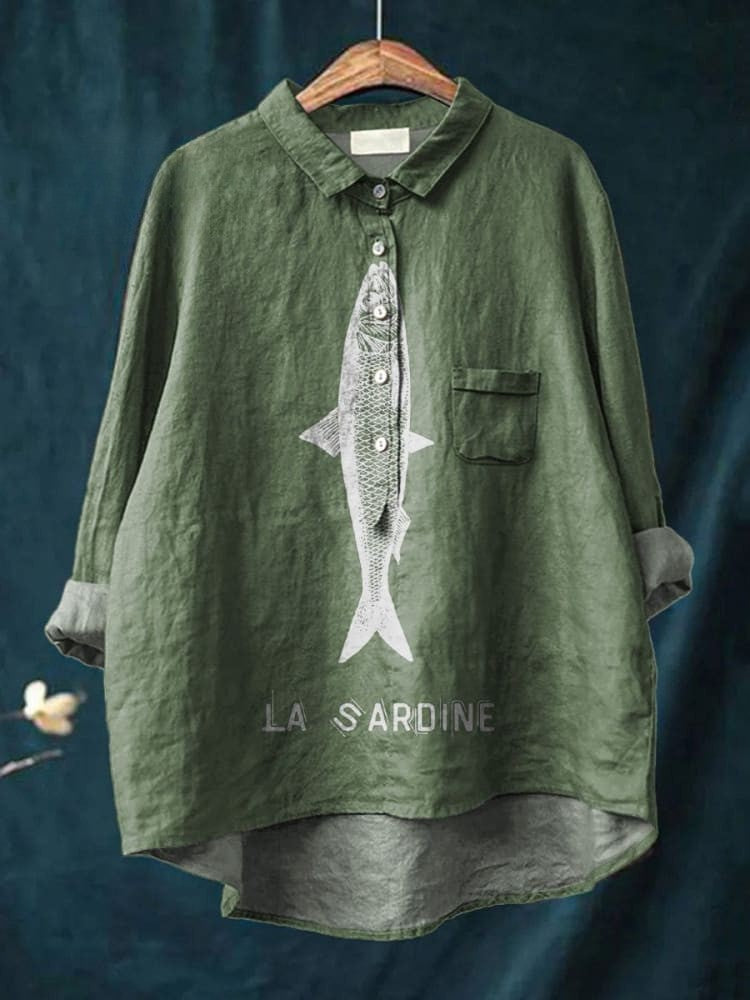 Federica | Ocean Print Overshirt