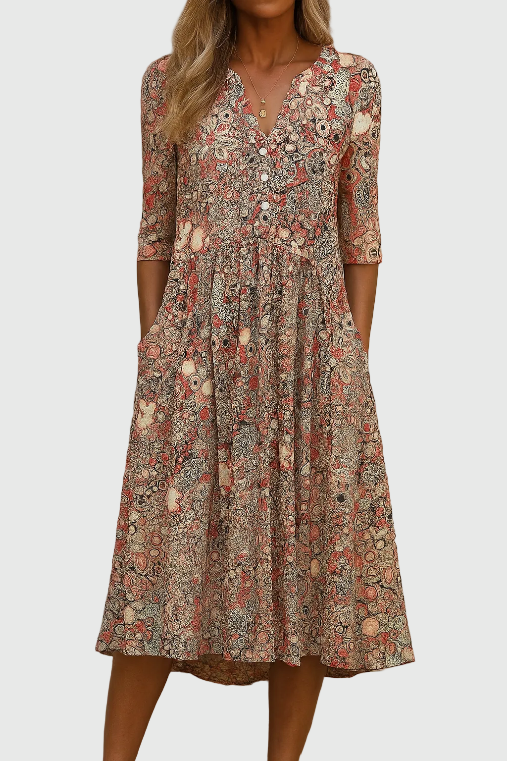 Harlow | Wildflower Autumn Midi Dress