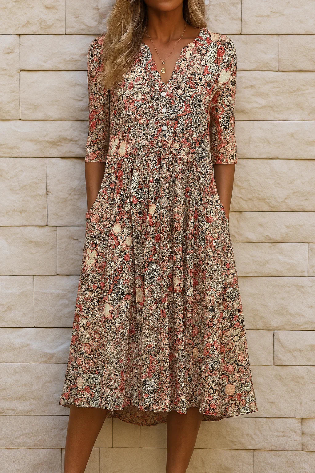 Harlow | Wildflower Autumn Midi Dress