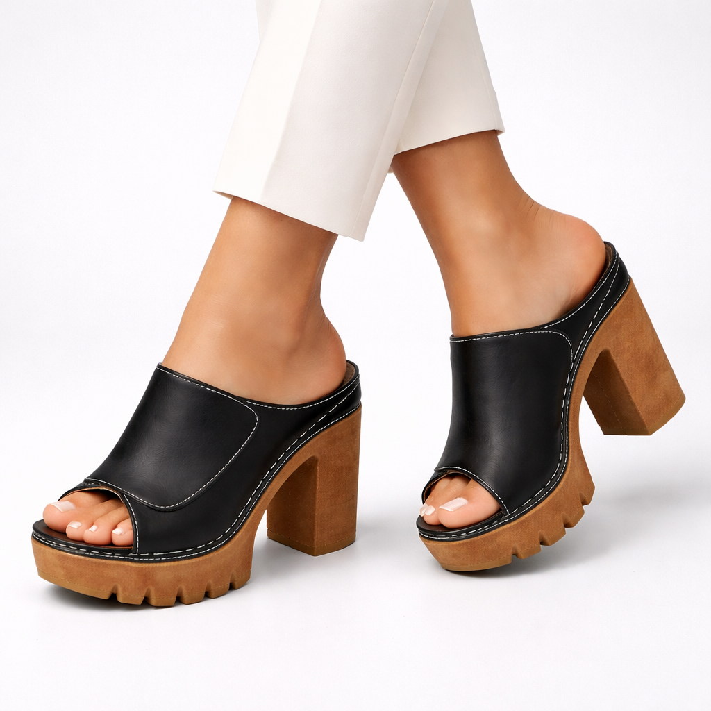 Billie | Autumn Block Heel Mule