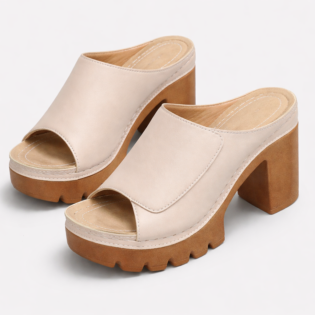 Billie | Autumn Block Heel Mule