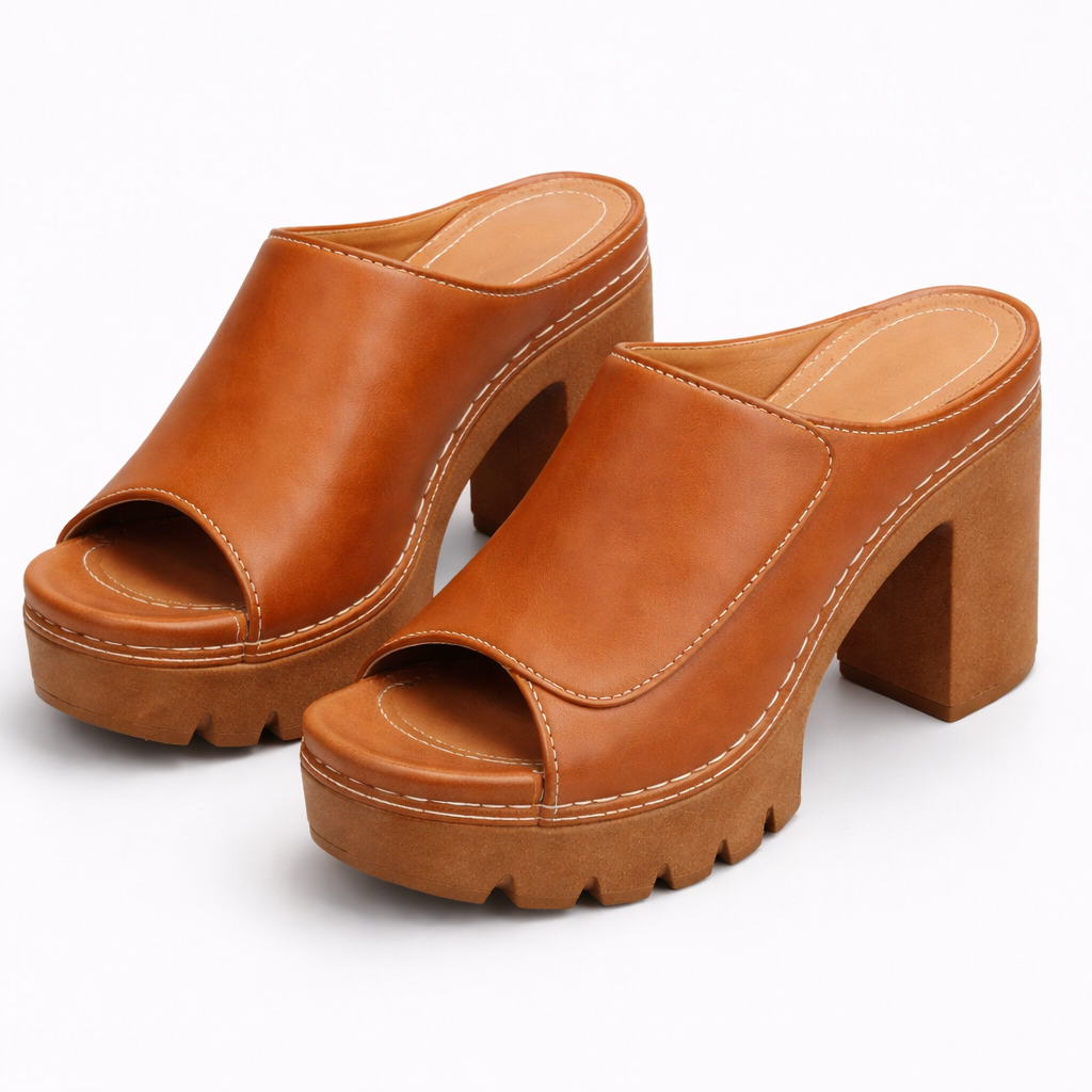 Billie | Autumn Block Heel Mule