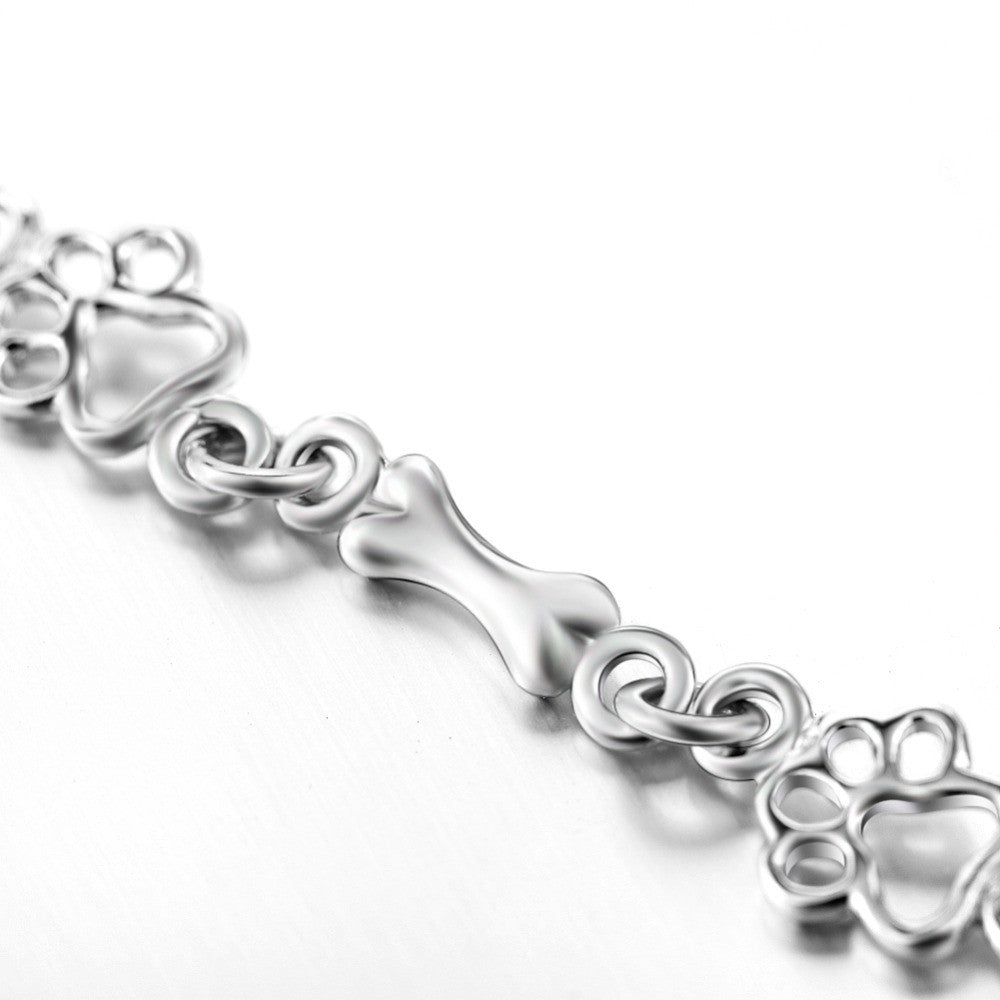 Liora™ | Paw &amp; Bone Charm Bracelet