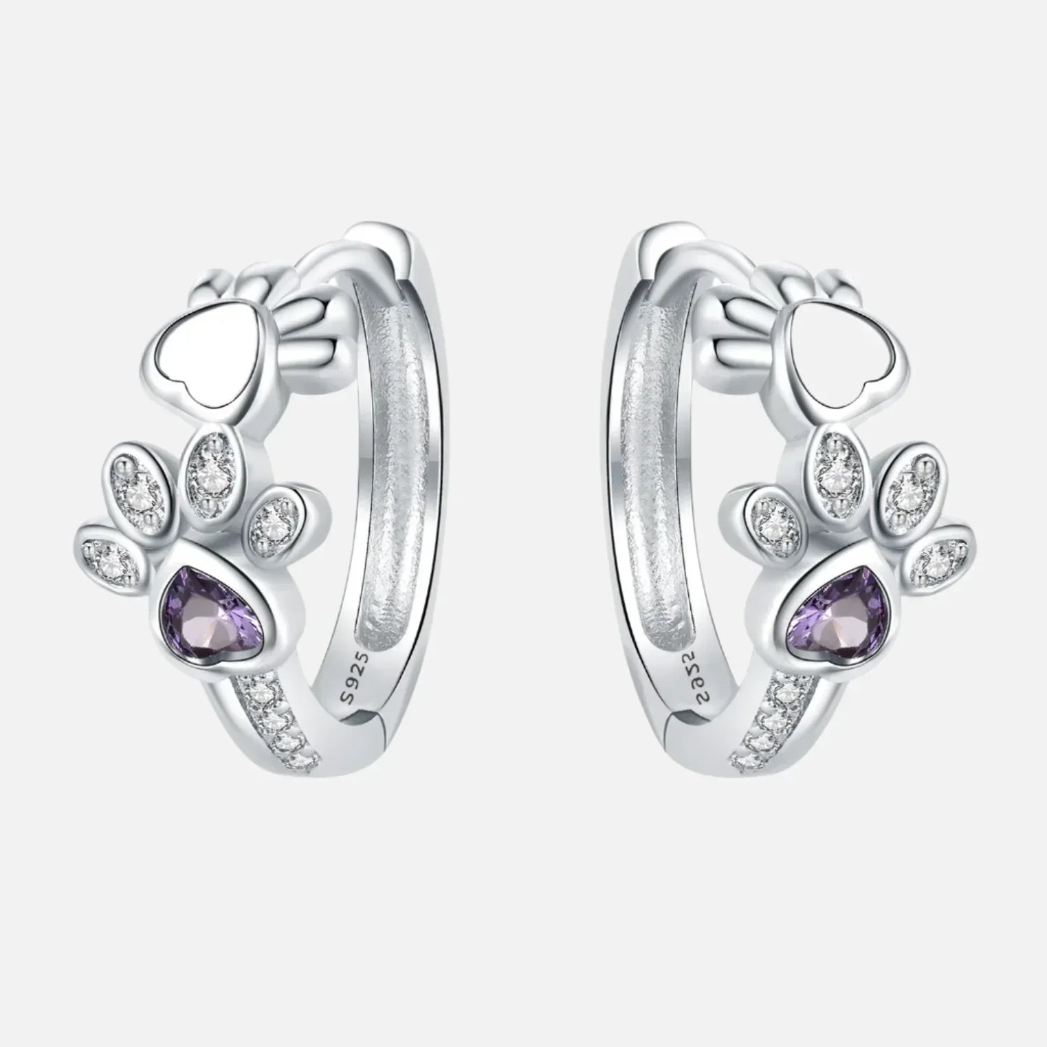 Emery™ | Paw Heart Huggie Earrings
