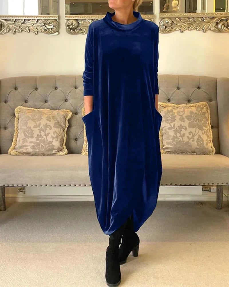 Eliza™ | Relaxed Velvet Dress