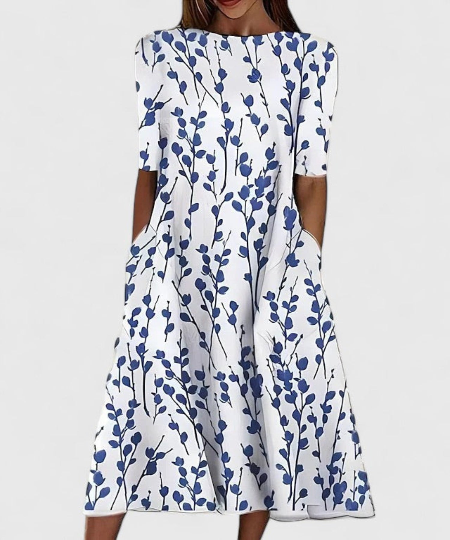 Alexia | Elegant Midi Dress